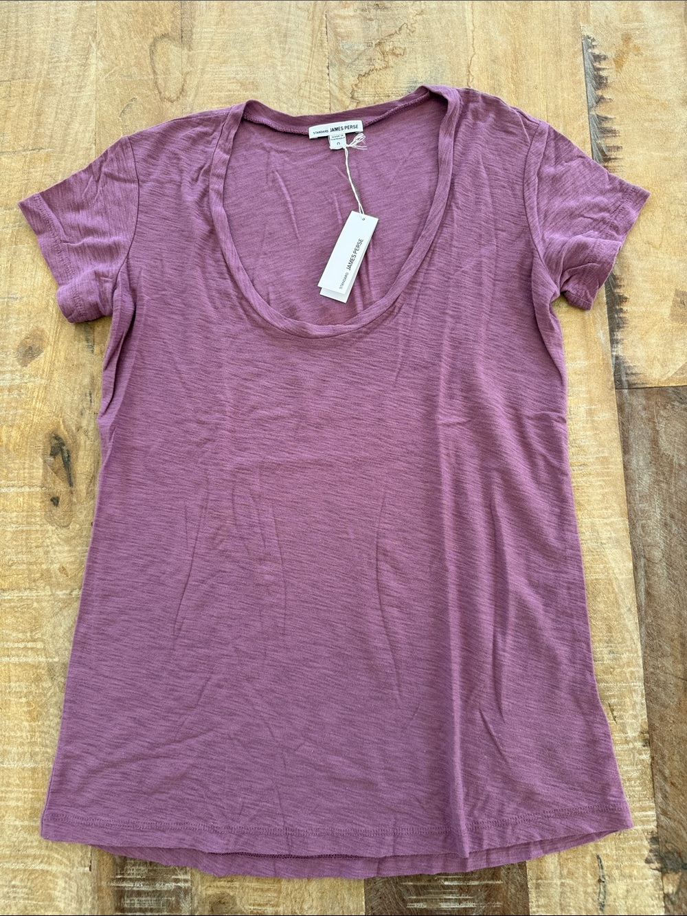 James Perse scoop neck tee. Size 0. Brand new with tag.